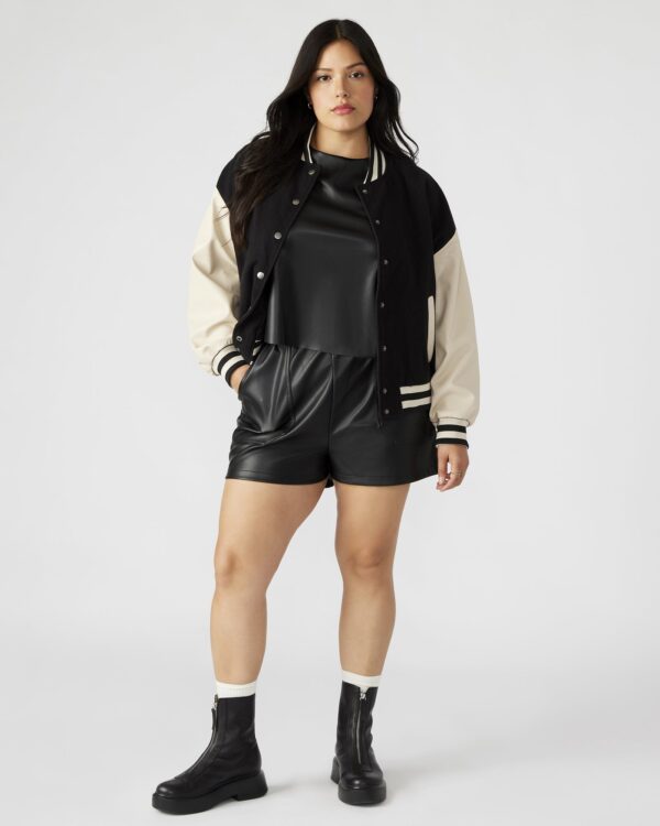 FAUX THE RECORD SHORT BLACK - Image 2