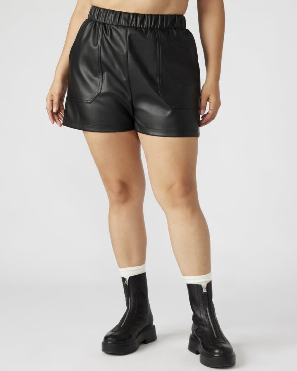 FAUX THE RECORD SHORT BLACK - Image 3