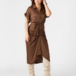 TORI DRESS CHOCOLATE