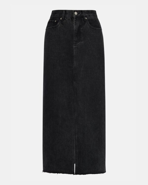 AVANI DENIM SKIRT BLACK - Image 6