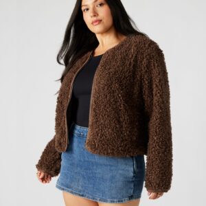 TEDDY JACKET BROWN