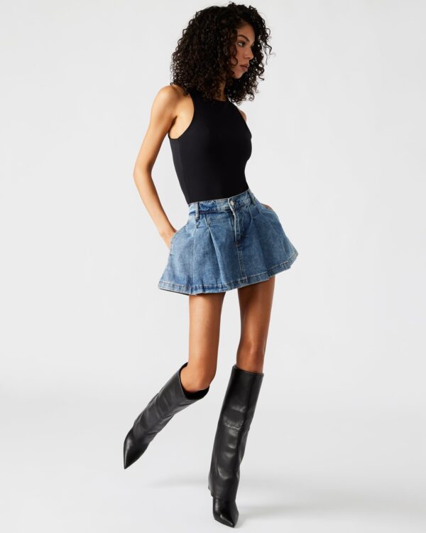 MARLOWE MEDIUM DENIM SKORT - Image 4