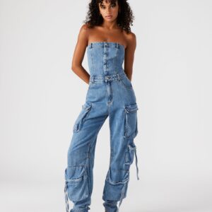 DUO DENIM JUMPSUIT