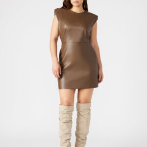 BELEN DRESS BROWN