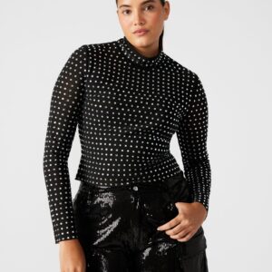 MELVINA TOP BLACK