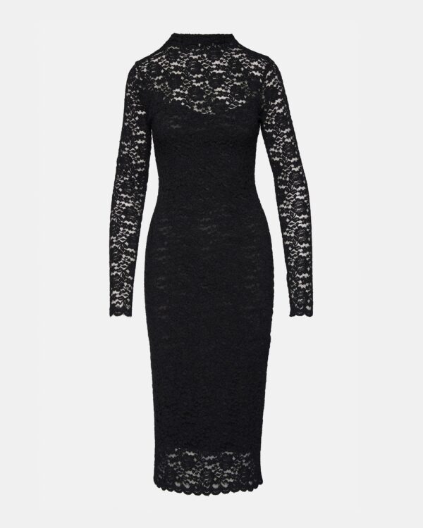 VIVIENNE LACE DRESS BLACK - Image 4